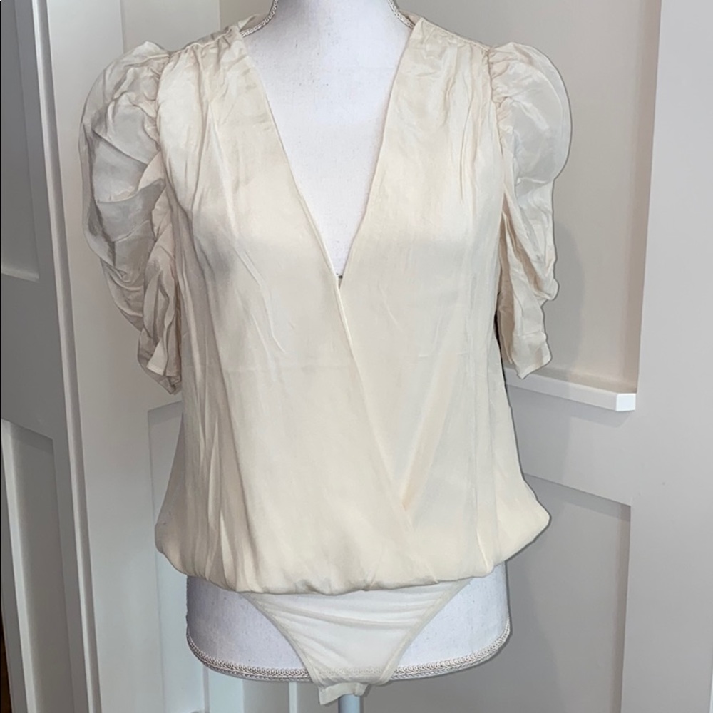 NWT ASTR the Label Cream Bodysuit